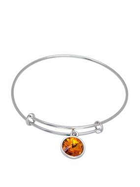 Topaz Swarovski Crystal Bracelet – Golden Sparkle, Made in Montreal, NWT